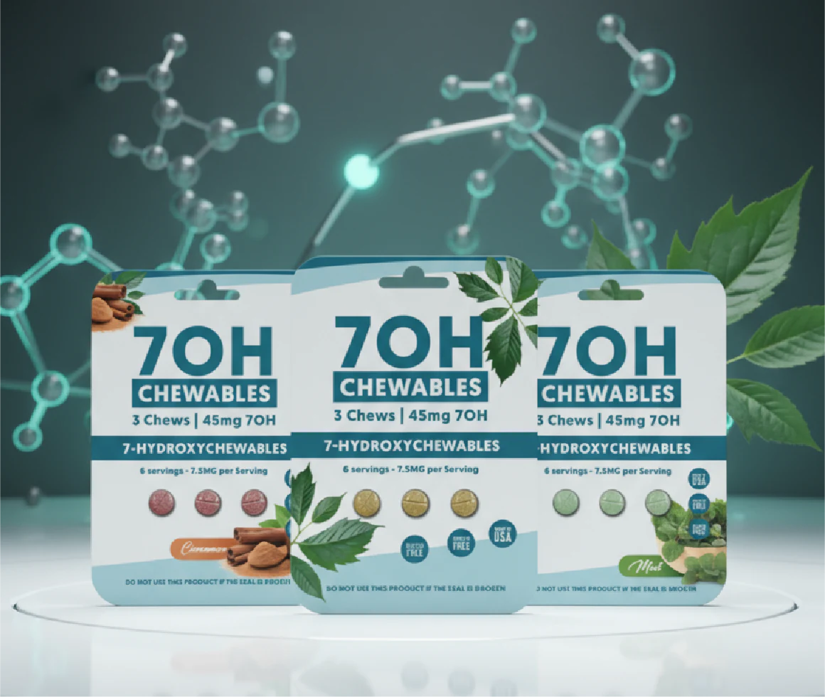 7OH Chewables Product Packaging